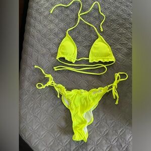 SHEIN bikini neon lime 🍋‍🟩 👙
